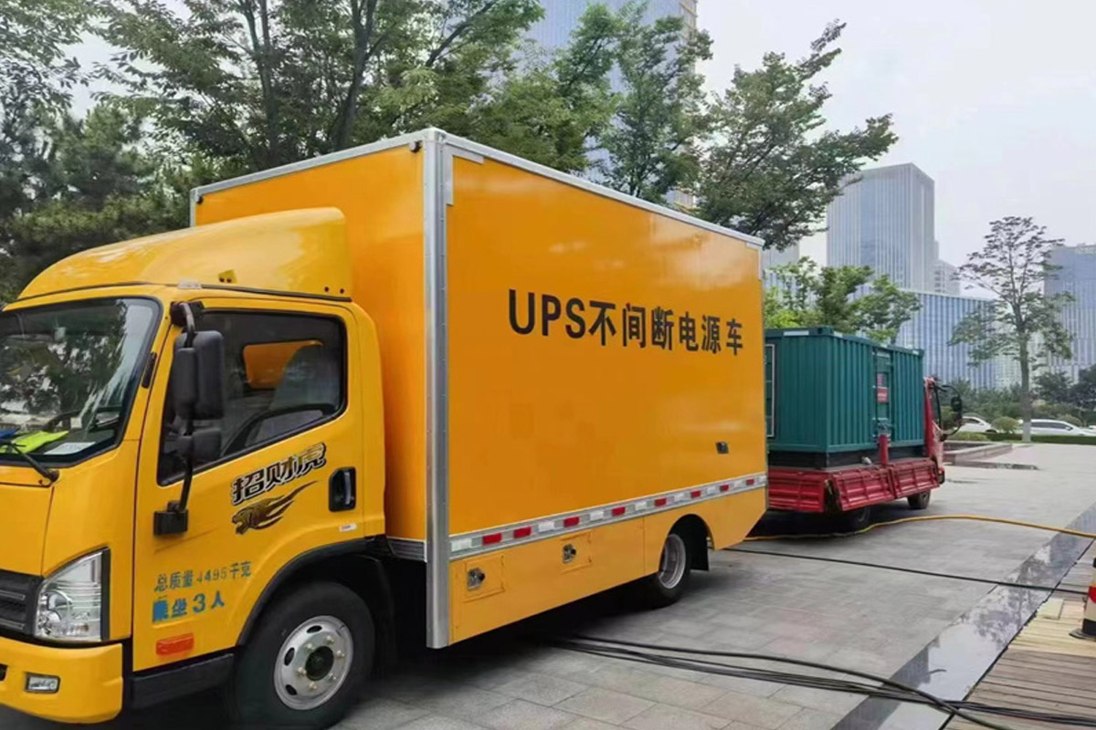青铜峡发电机租赁施工现场