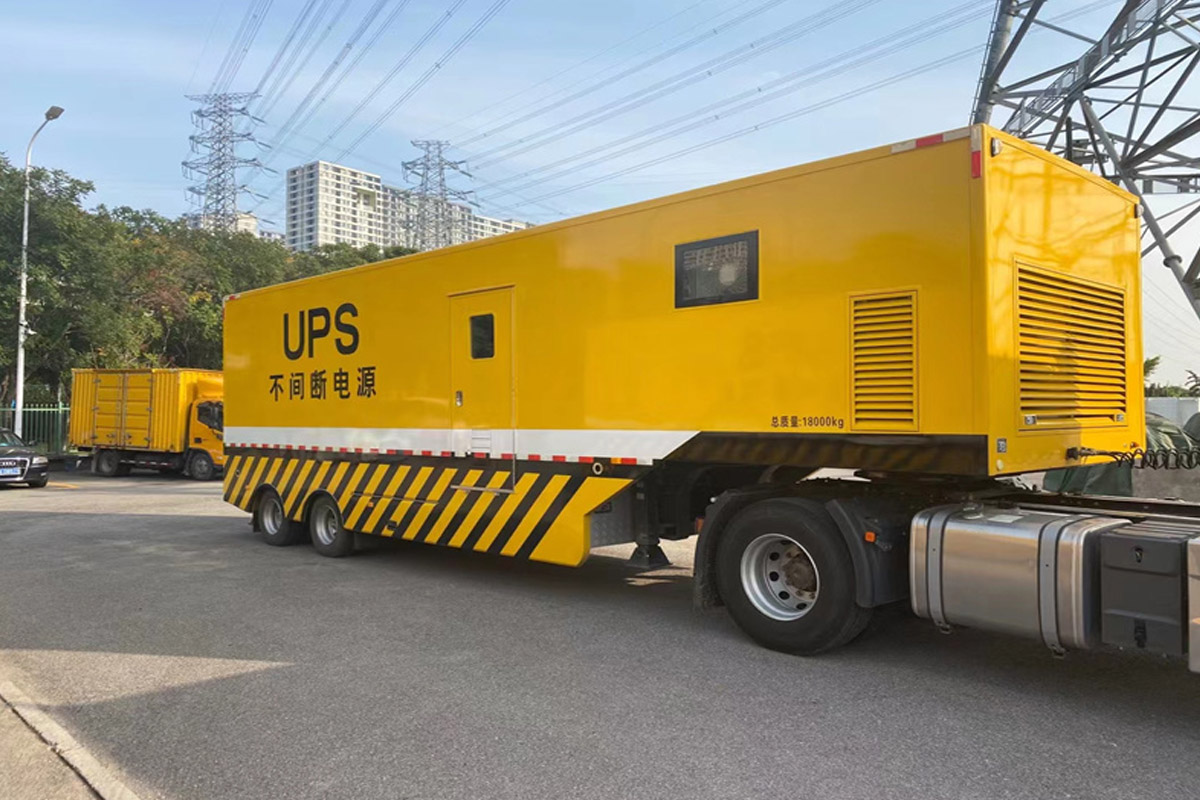 青铜峡发电机租赁施工现场
